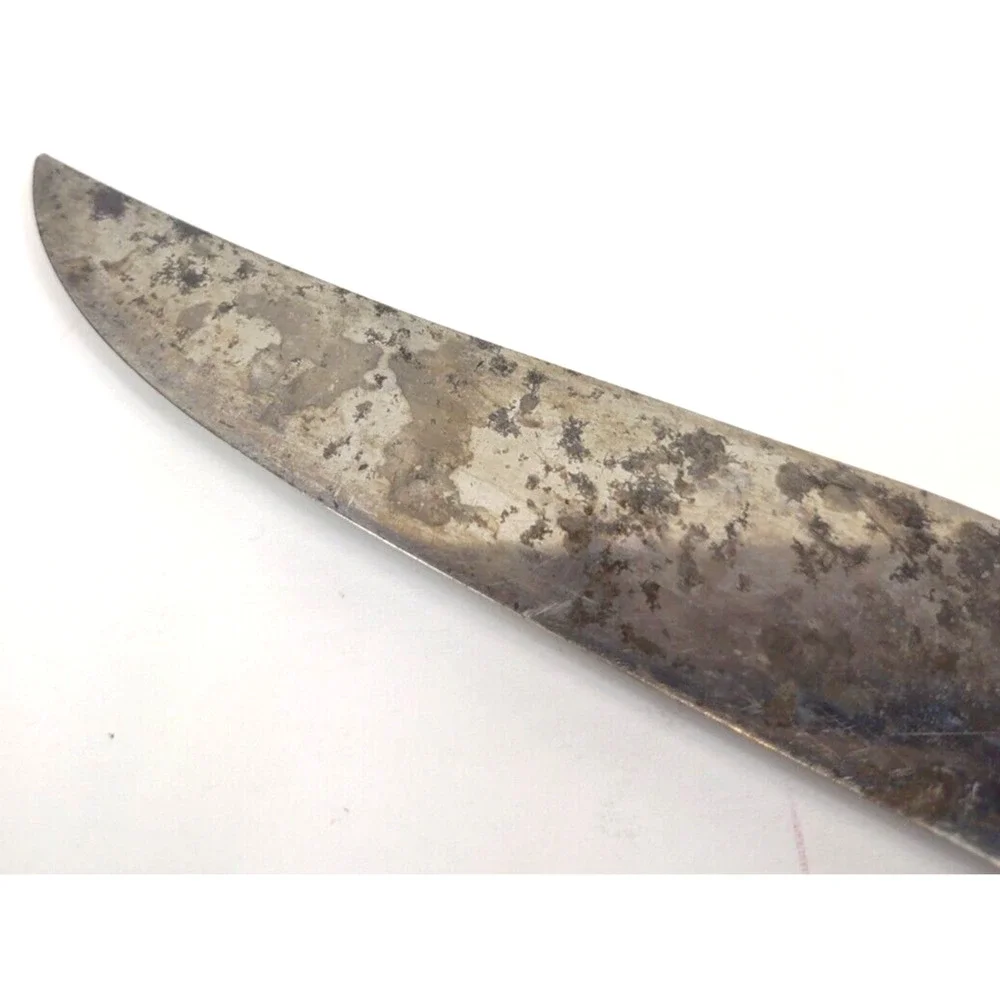 Vintage Butterscotch Bakelite Handle Stainless Steel Slicing Knife by Universal